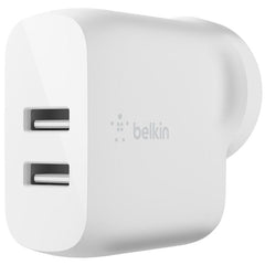 Belkin BoostUp Charge 24W Dual USB-A Wall Charger white